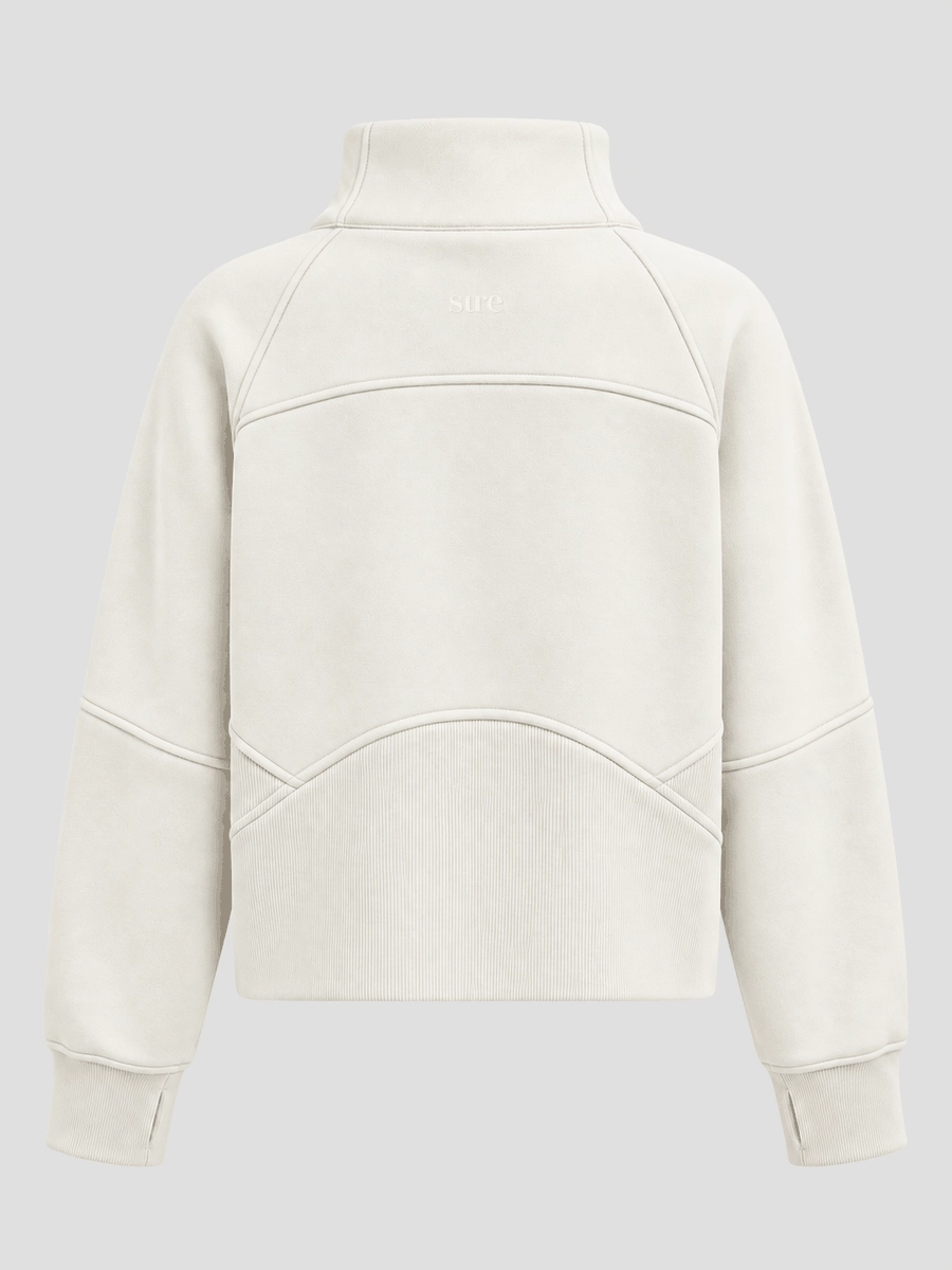 Свитшот оверсайз 1/2 zip с воротником UL