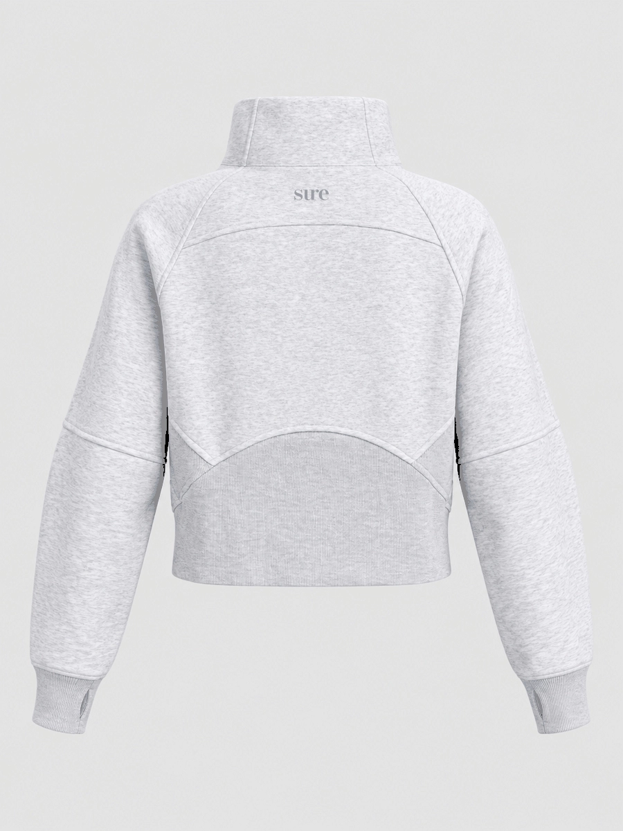 Свитшот оверсайз 1/2 zip с воротником UL - 10 