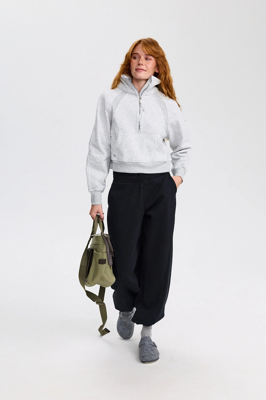 Свитшот оверсайз 1/2 zip с воротником UL - 9 