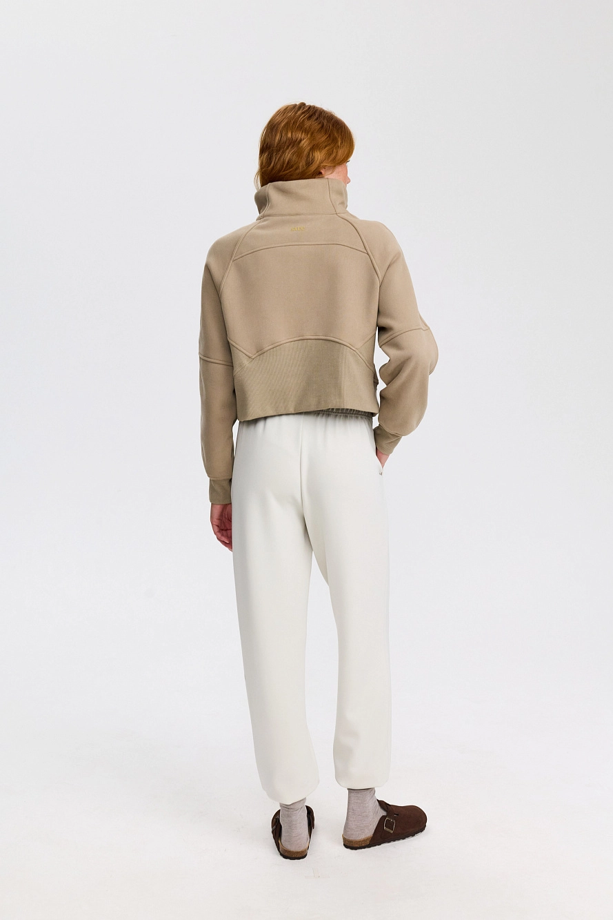 Свитшот оверсайз 1/2 zip с воротником UL - 7 