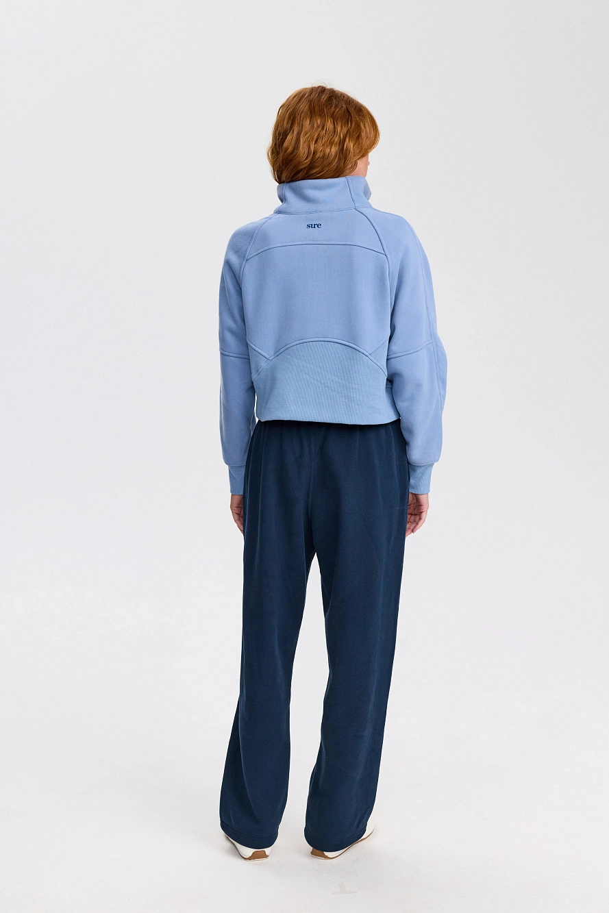 Свитшот оверсайз 1/2 zip с воротником UL - 5 