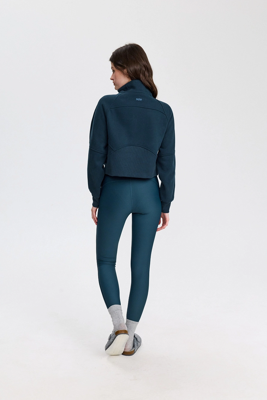 Свитшот оверсайз 1/2 zip с воротником UL - 9 