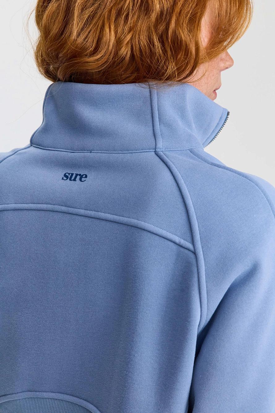 Свитшот оверсайз 1/2 zip с воротником UL - 4 