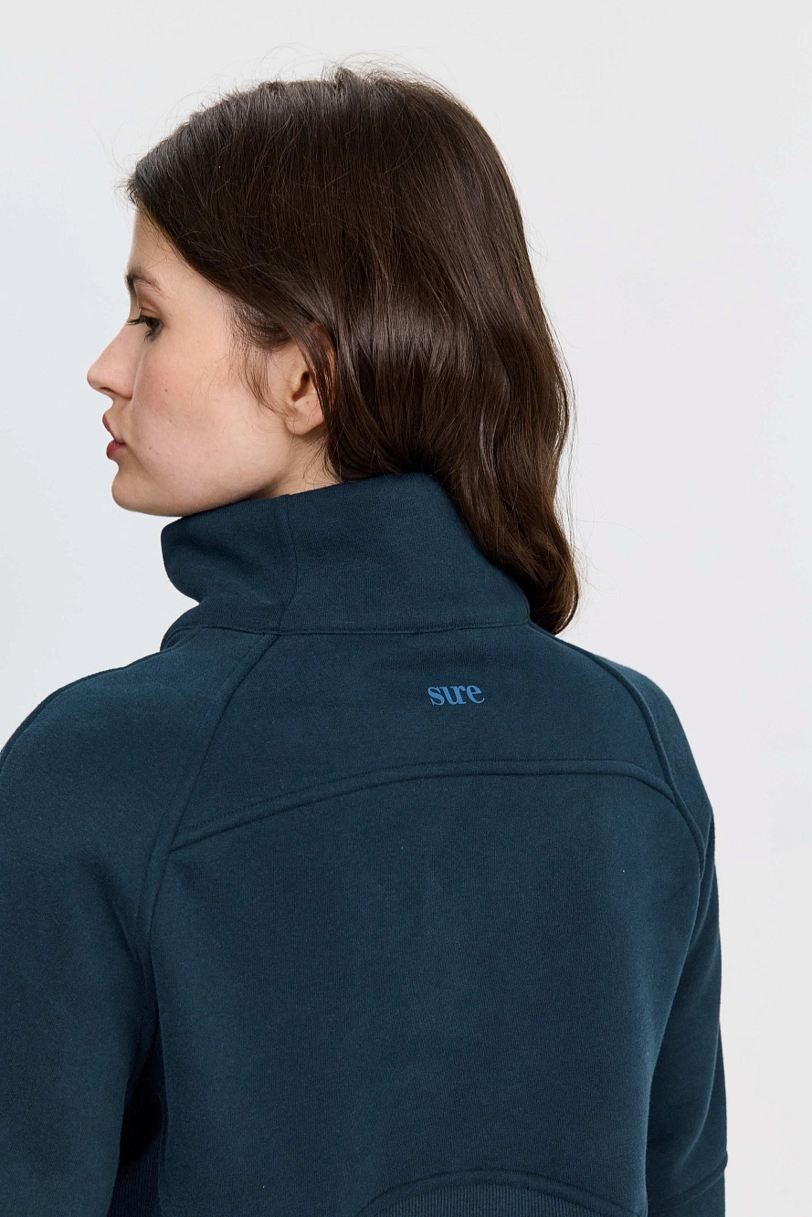 Свитшот оверсайз 1/2 zip с воротником UL - 3 