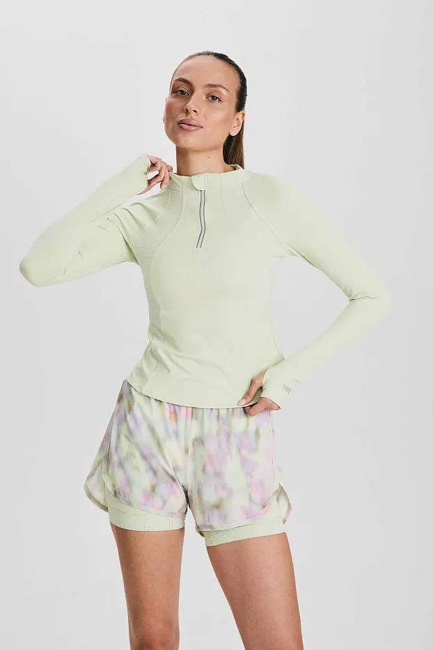 Рашгард 1/2 zip с охлаждающим эффектом