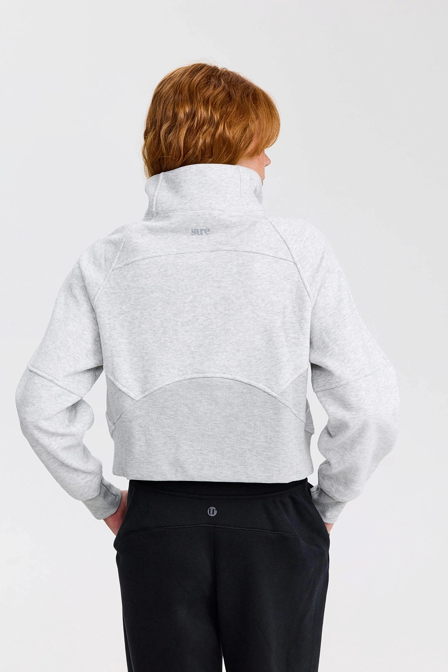 Свитшот оверсайз 1/2 zip с воротником UL - 6 