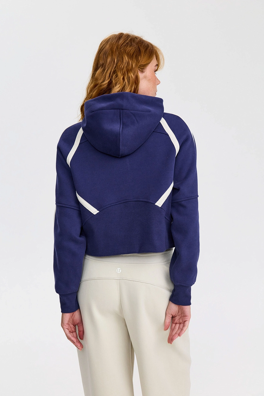 Худи оверсайз 1/2 zip с контрастными полосками UL - 4 