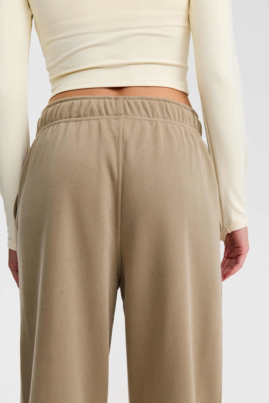 Утеплённые широкие брюки с утяжкой внизу UL - 4 