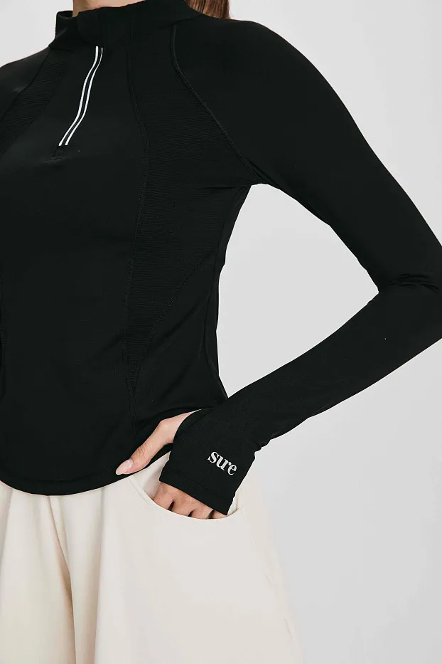 Рашгард 1/2 zip с охлаждающим эффектом